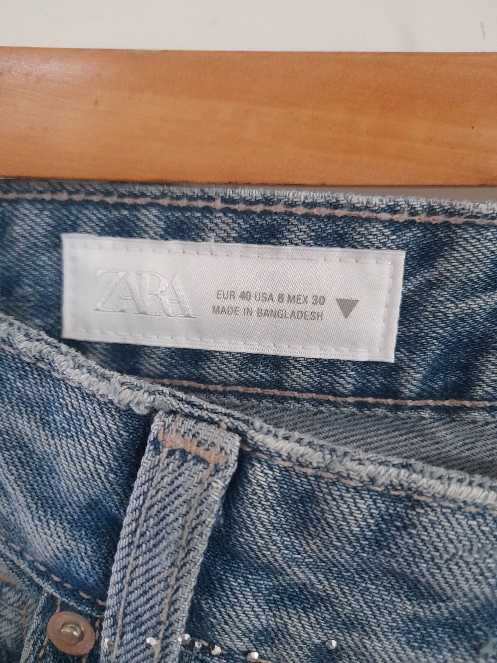 Jeans Zara avec Paillettes L 🩵 – photo 6